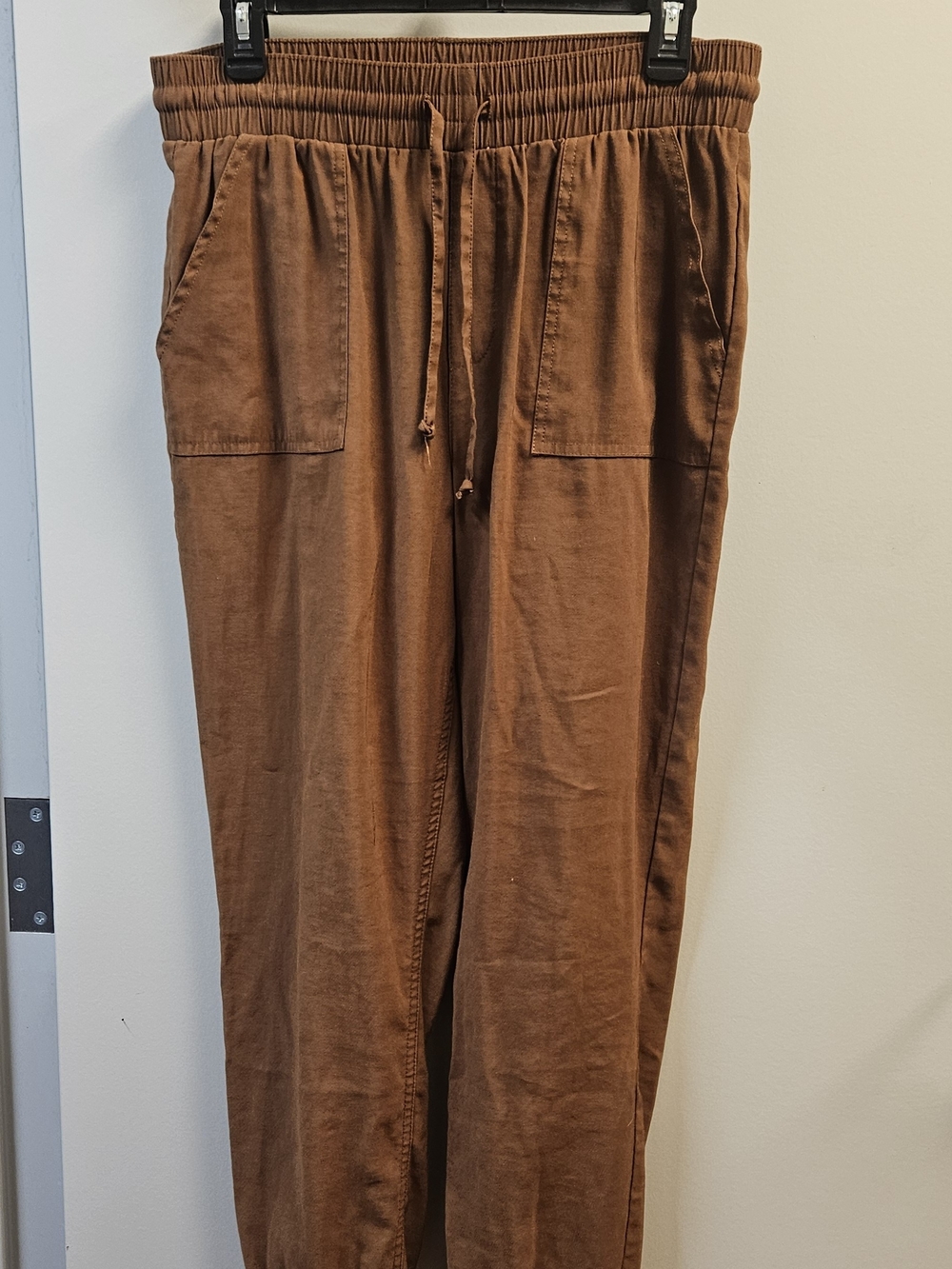 Women's Chinos in Cognac Brown. Casual Wear, Vacation, Movie Night, Fall, Farm